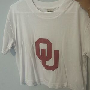 University of Oklahoma cropped tshirt